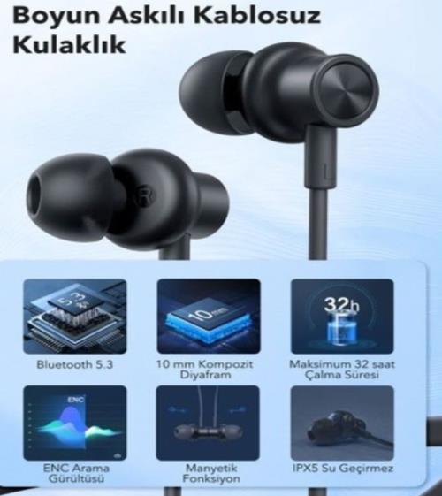 TaoTronicsTT-BH115 Bt 5.4 Boyun Askılı Kulak İçi Bluetooth Kulaklık